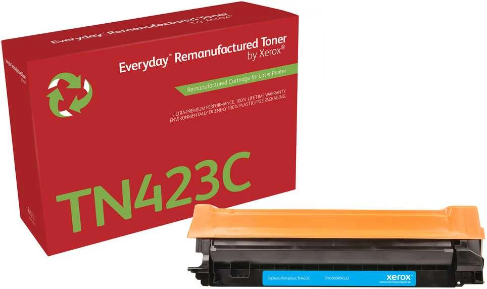 Xerox Everyday Remanufactured Cyan Toneris pakeičia Brother TN423C – didelės talpos – 4000 puslapių – Cyan – 1 vnt.