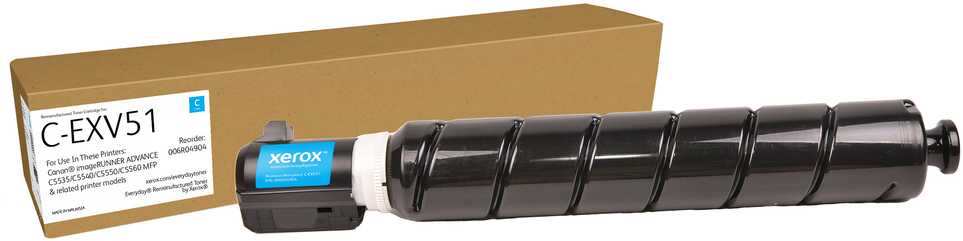 Xerox Toneris Everyday Remanufactured Canon C-EXV51 Cyan