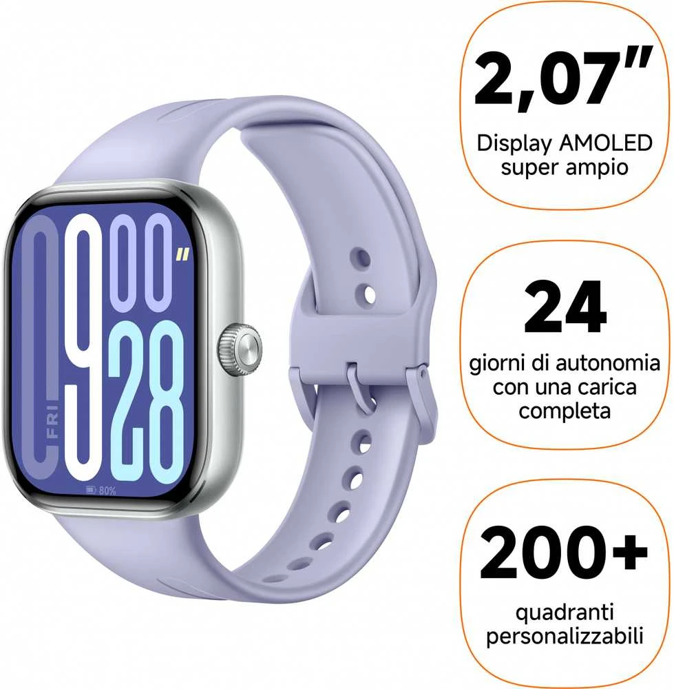 Išmanusis laikrodis Xiaomi Redmi Watch 5, Levandų spalvos