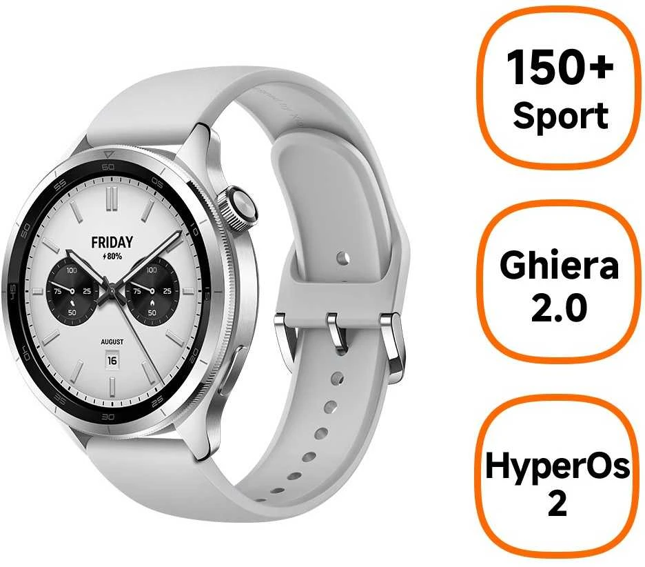 Išmanusis laikrodis Xiaomi Watch S4, Sidabrinės spalvos
