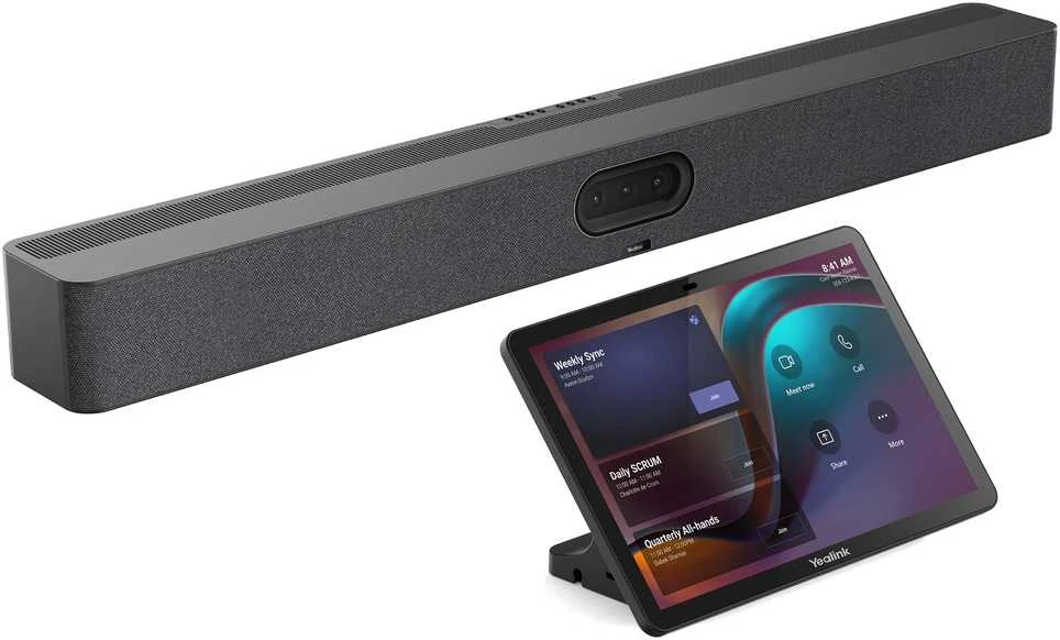 „Yealink MeetingBar A50“ „Microsoft Teams“ kambariai „Android“ sistemoje | Juodas