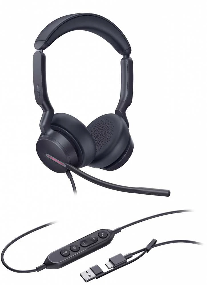 Yealink Ausinės UH46 Dual UC USB-C/A