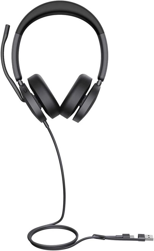 Ausinės Yealink UH48 Dual UC USB-C/A Laisvų rankų įranga Vielinis Su lankeliu Skambučiai / muzika USB Type-C / USB Type-A Juoda