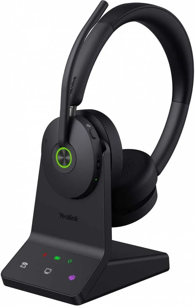 Yealink WH68 ausinės ant įkrovimo stotelės