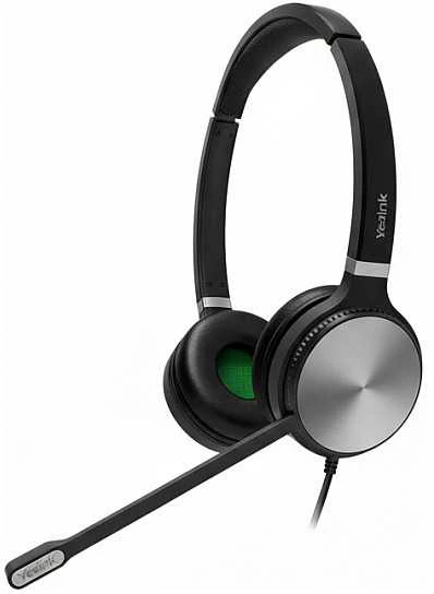 Yealink YHS36 E2 Dual su mikrofonu ir pilkais dangteliais