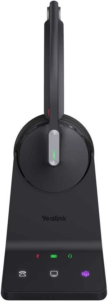 Ausinės Yealink WH64 Workstation Mono Laisvų rankų įranga Vielinis ir Bevielis Su lankeliu Biuras / skambučių centras C tipo USB Bluetooth Įkrovimo stovas Juoda