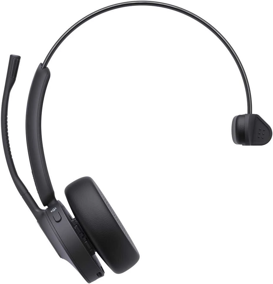 Ausinės Yealink WH64 Workstation Mono Laisvų rankų įranga Vielinis ir Bevielis Su lankeliu Biuras / skambučių centras C tipo USB Bluetooth Įkrovimo stovas Juoda