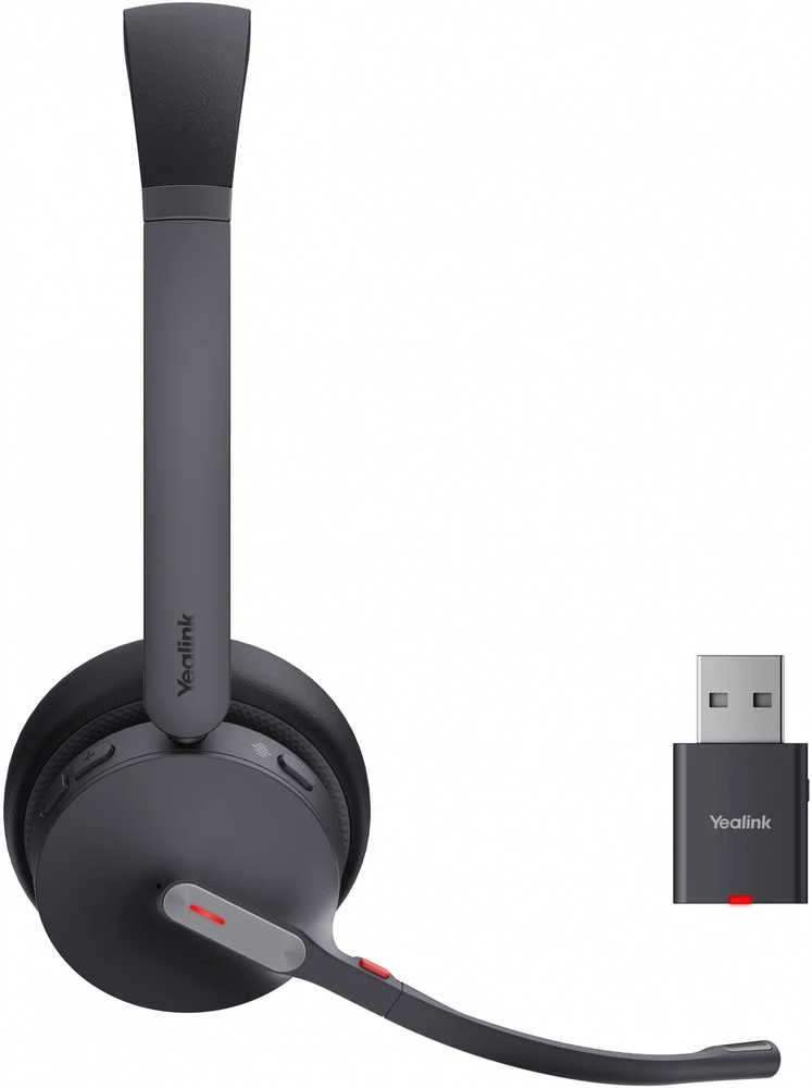 Belaidės ausinės Yealink WH64 Hybrid Dual UC, juodos spalvos