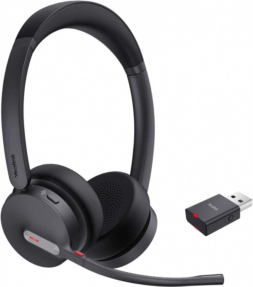 Belaidės ausinės Yealink WH64 Hybrid Dual UC, juodos spalvos
