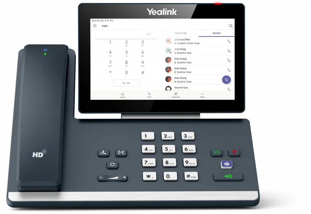 Yealink MP58-WH „Microsoft Teams“ leidimas, IP telefonas, pilkas, belaidis ragelis, stalinis, „Android“, „Microsoft Teams“