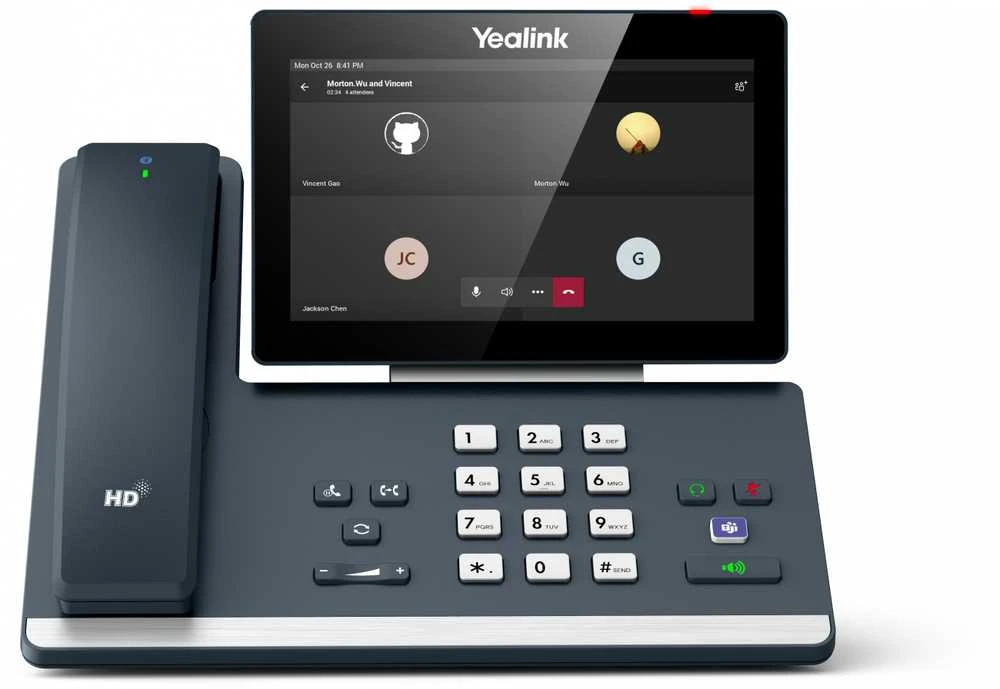 Yealink MP58-WH „Microsoft Teams“ leidimas, IP telefonas, pilkas, belaidis ragelis, stalinis, „Android“, „Microsoft Teams“