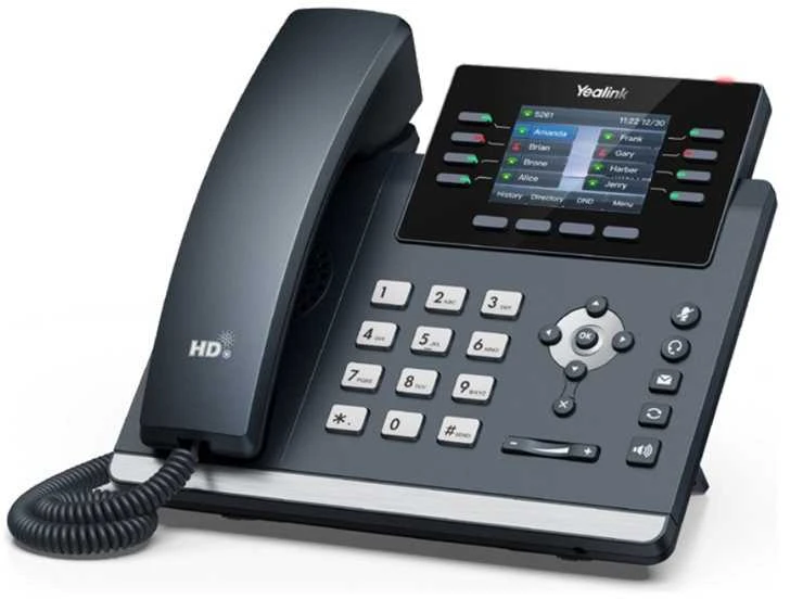 Yealink SIP-T44U IP telefonas Pilka 8 linijos LCD „Wi-Fi“
