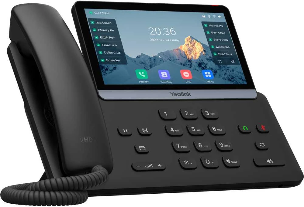 Yealink T77U IP telefonas Juoda LCD