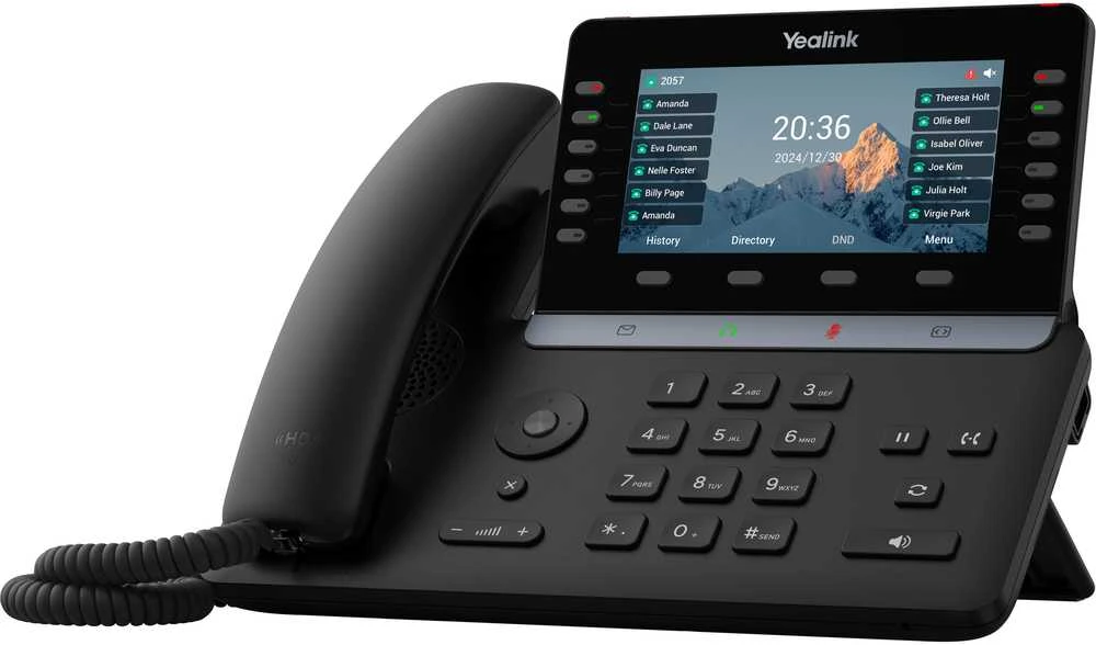 Yealink T85W IP telefonas Juoda LCD „Wi-Fi“
