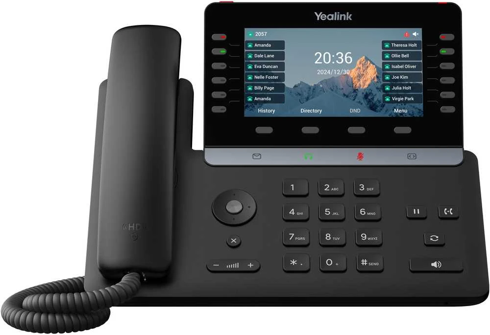 Yealink T85W IP telefonas Juoda LCD „Wi-Fi“