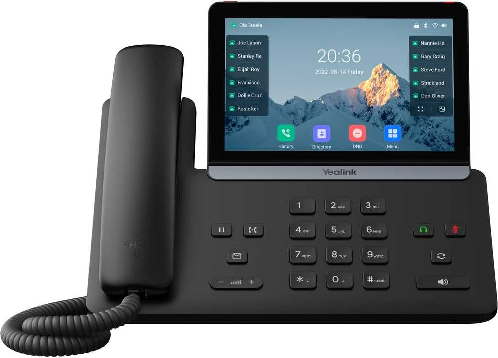 Yealink T87W IP telefonas Juoda LCD „Wi-Fi“