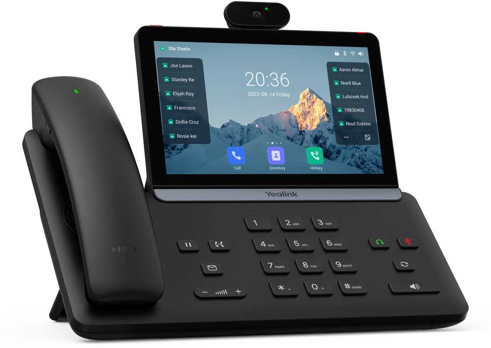 Yealink T88V Pro IP telefonas Juoda LCD „Wi-Fi“