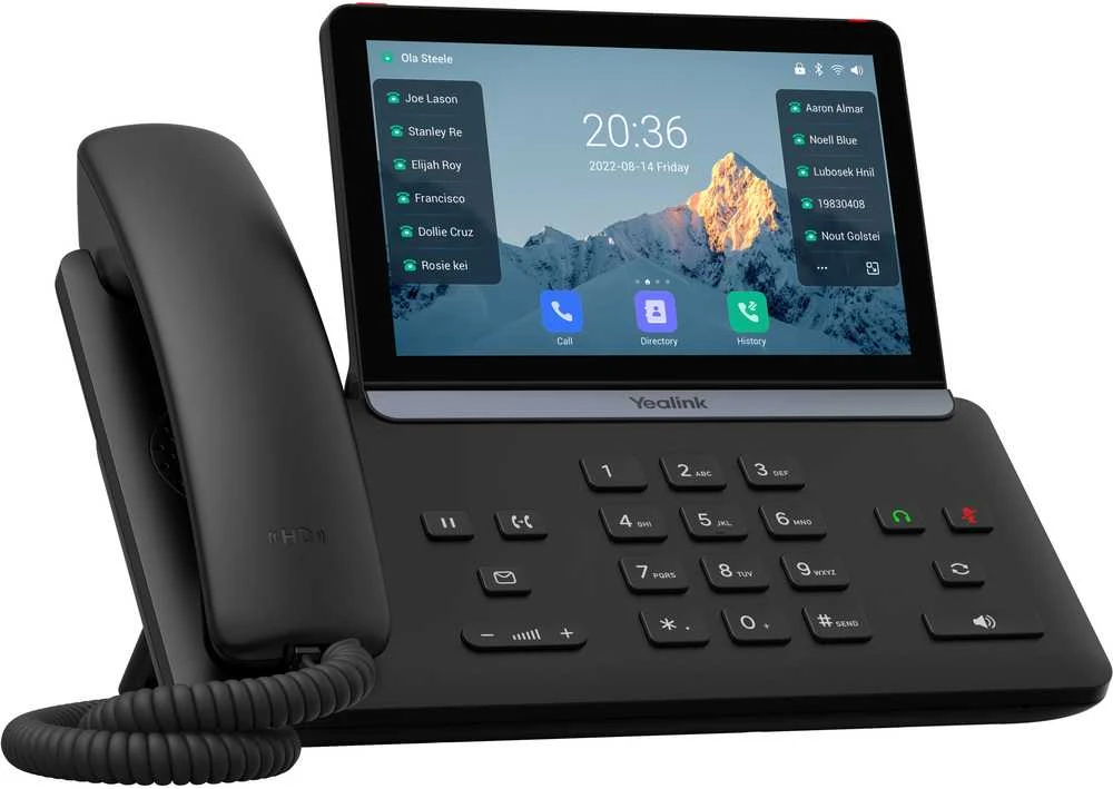 Yealink T88W IP telefonas Juoda LCD