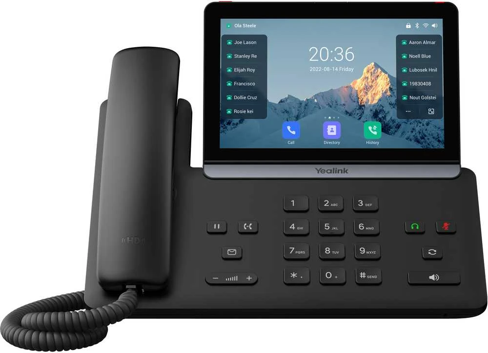 Yealink T88W IP telefonas Juoda LCD