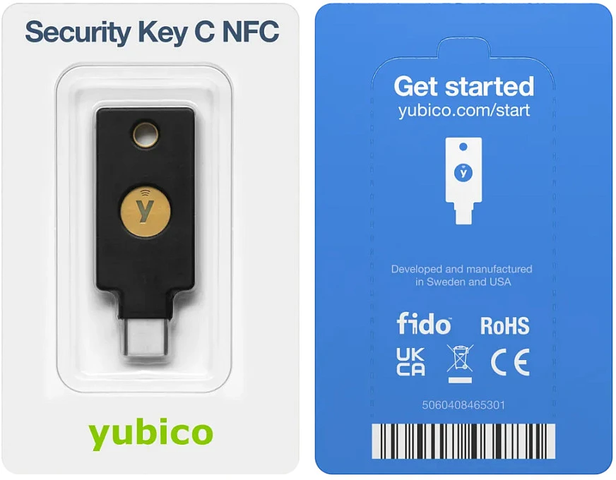 Yubico Saugumo raktas YubiKey C NFC