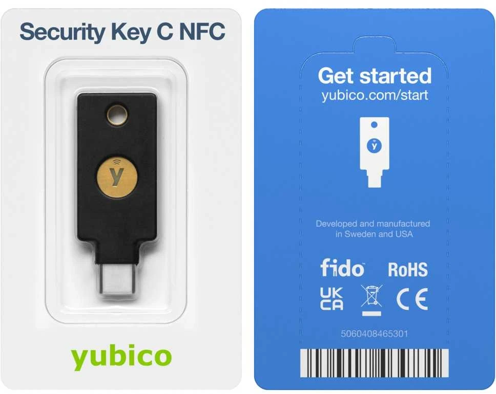 Yubico Saugumo raktas YubiKey C NFC