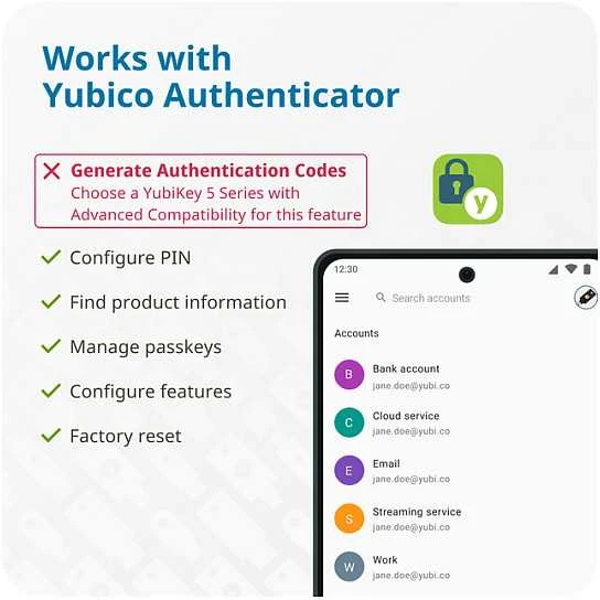 Saugos raktas Security Key by Yubico (NF