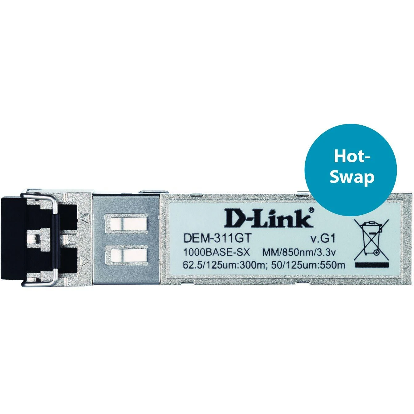 Šakotuvas D-Link DLINK MiniTransceiver GBIC 1000SX 550m SwitchModule, skirtas DES-3250TG