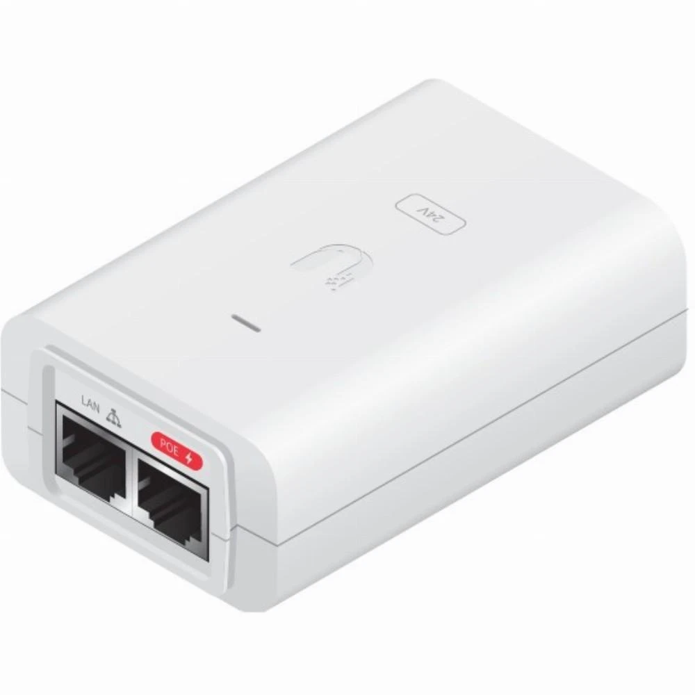 Ubiquiti PoE adapteris su LAN ir PoE jungtimis