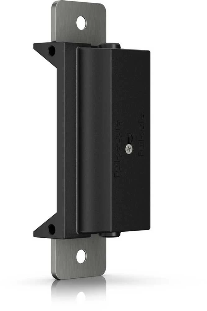 „Ubiquiti UACC-Lock-Strike-Secure-15mm“ elektrinė spyna su apsauga nuo gedimų, jungiama prie „UniFi Access Hub“.