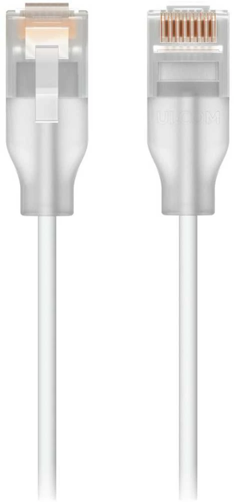 Tinklo Kabelis - Ubiquiti 0,15 m Cat6, Permatomas, Balta