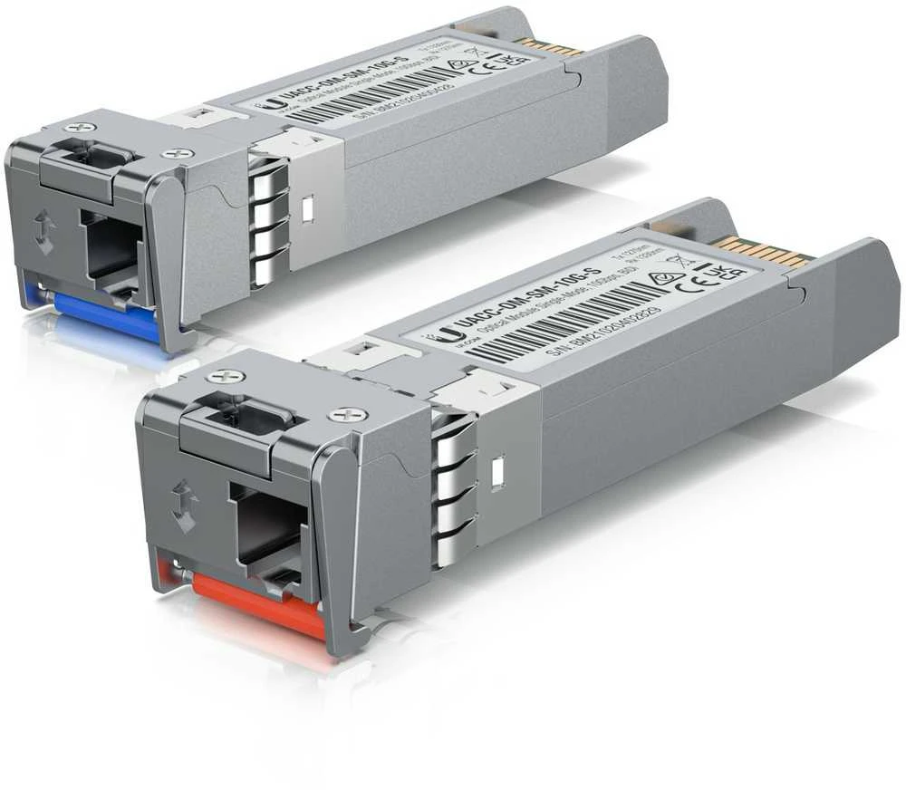 UBIQUITI UACC-OM-SM-10G-S-2 OPTINIS MODULIS VIENO REŽIMO MODULIS 10GBPS 2-PAK.