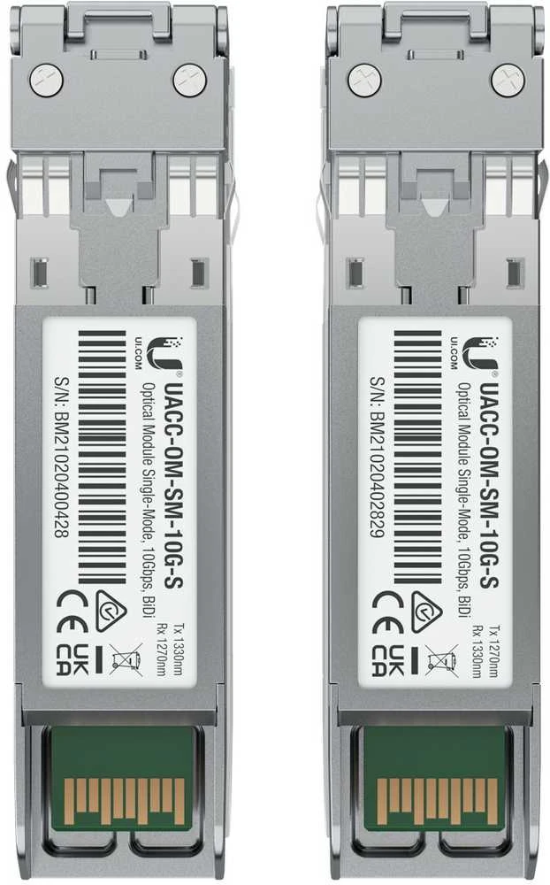 Šakotuvas Ubiquiti UACC-OM-SM-10G-S-20 | SFP+ modulis | BIDI, SM, Simplex LC, 10Gbps, 10km
