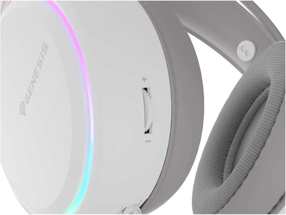Genesis RGB Ausinės Žaidimams | Neon 613 G2 | su laidu | Over-ear | Mikrofonas | Baltas