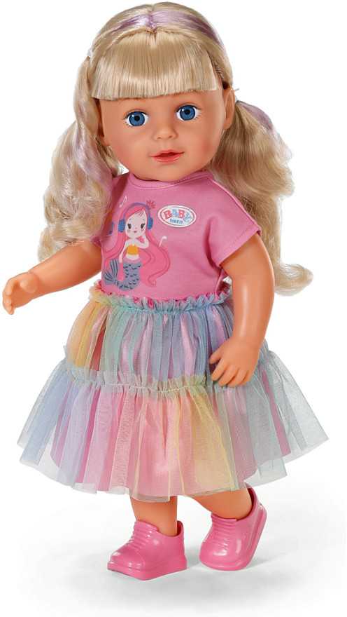 Zapf Lėlė - BABY BORN - Carla - 43 cm - Šviesūs, šukuojami plaukai - Judančios rankos