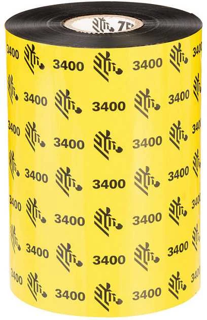 Zebra RIBBON 3400 WAX / RESIN 102MM - 03400BK10245