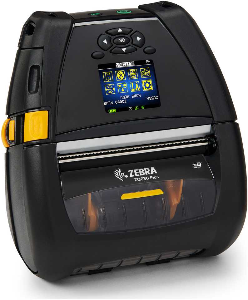 Spausdintuvas Zebra ZQ630 Plus, Tiesioginis terminis, 203 x 203 DPI, 115 mm/sek., Laidinis ir belaidis, Juoda