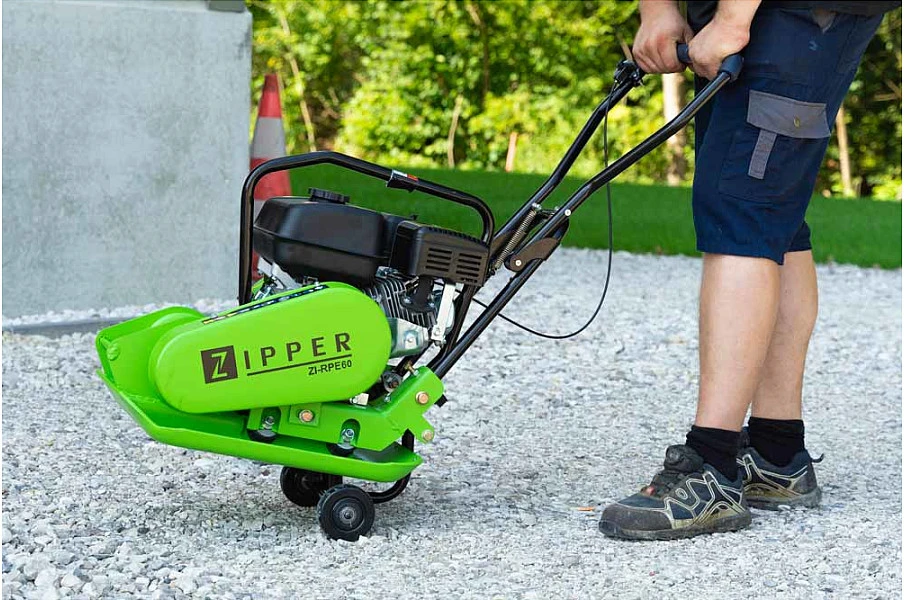 Zipper Plokštuminis tankintuvas, grindinio klojimui ir kraštovaizdžio tvarkymui, didelio našumo vibracinis grūstuvas, kelių tiesimo įranga