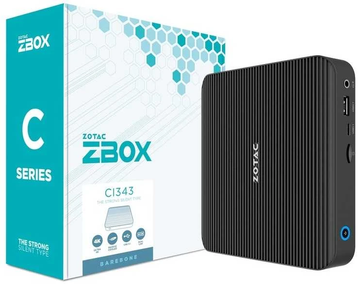 Mini kompiuteris Zotac ZBOX C Series Edge CI343 | Intel N100 2xDDR5 SODIMM SATA M.2