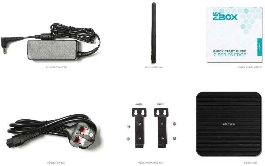 Mini kompiuteris Zotac ZBOX C Series Edge CI343 | Intel N100 2xDDR5 SODIMM SATA M.2