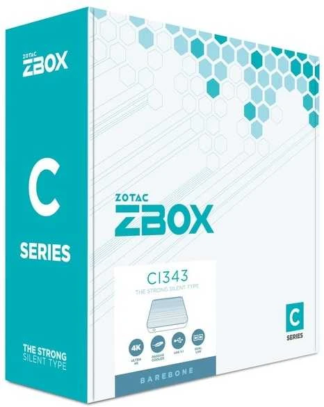 Mini kompiuteris Zotac ZBOX C Series Edge CI343 | Intel N100 2xDDR5 SODIMM SATA M.2