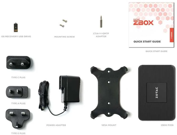 Stacionarus kompiuteris Zotac ZBOX-PI336 Intel N6211, 4GB, 128GB, W11P