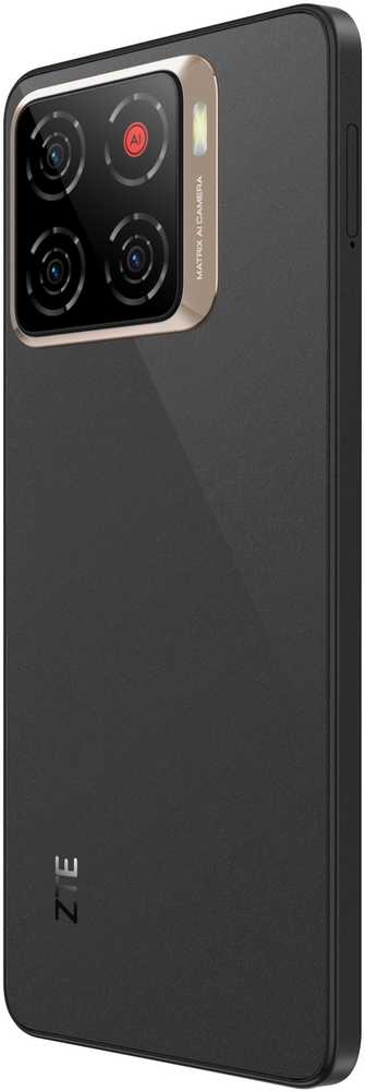 Išmanusis telefonas ZTE ZTE Blade A56 - 4G Išmanusis telefonas - Dual-SIM - RAM 4 GB / Interner Atmintis 64 GB - Micro SD slot - 6.75" - 1600 x 720 Pixel (90 Hz) - Triple-Kamera 13 MP, 0.08 MP, 0,08 MP - front camera 8 MP - Tiefschwarz