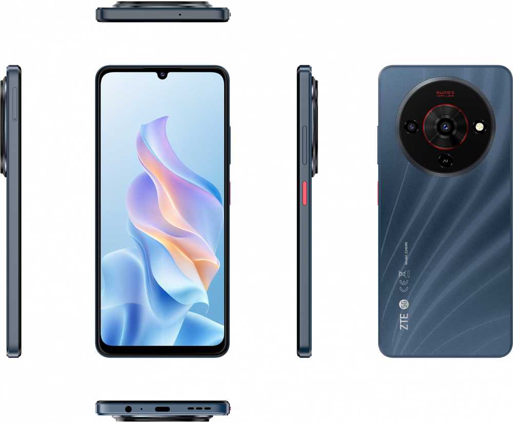 Išmanusis telefonas ZTE Blade A76 5G Juodas
