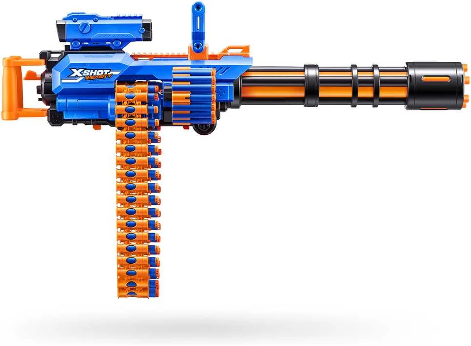 XShot ZURU X-Shot Insanity Rage Fire blasteris su 72 smiginiais, nuotolis 27 m