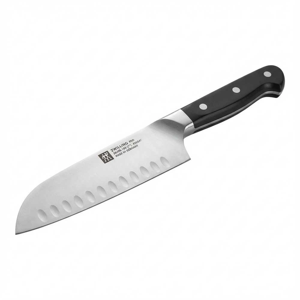 Santoku peilis Zwilling Pro su grioveliais, 18 cm