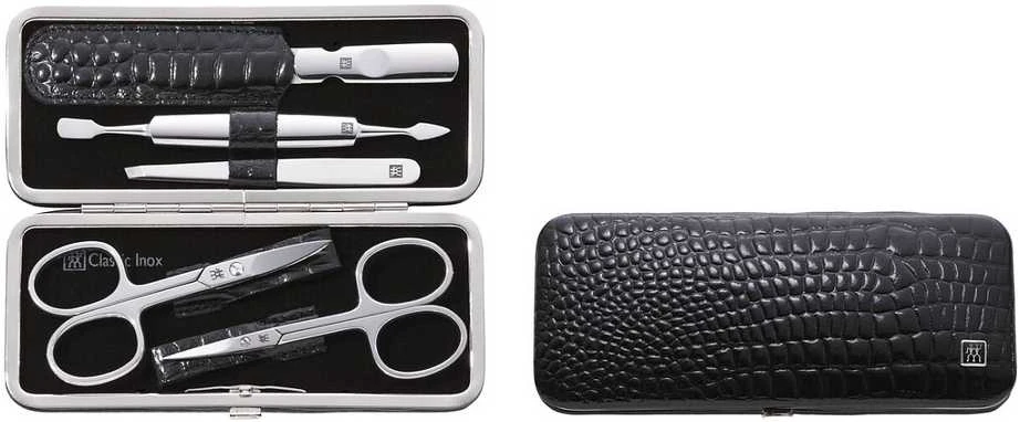 Zwilling komplektas do manicure - juoda sztywne pudełko, 5 dalys