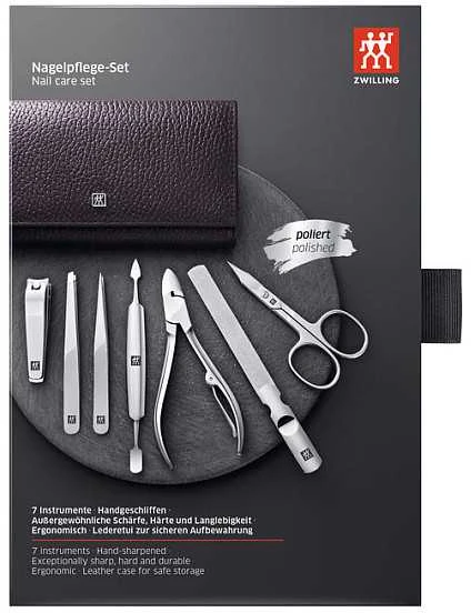 Zwilling Zwilling CLASSIC INOX Tvarkingas odinis dėklas, violetinė, 7vnt.