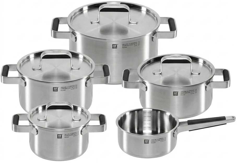 Indų Rinkinys - Zwilling Pure Indų Rinkinys 5vnt Nerūdijančio Plieno Sidabrinis