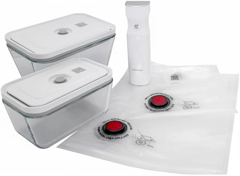 Vakuumavimo rinkinys ZWILLING Fresh & Save 7 dalių, Stiklas, M/L