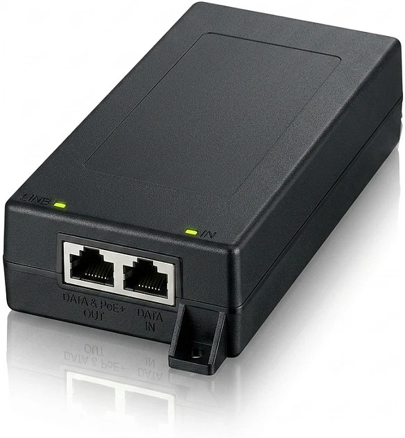 Šakotuvas ZYXEL POE12-90W kelių gigabitų vieno prievado 90W POE injektorius (5 metų garantija)